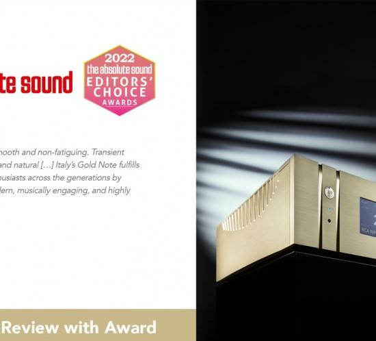 GOLD NOTE IS-1000 DELUXE > TAS – Editors’ choice 2022 Award