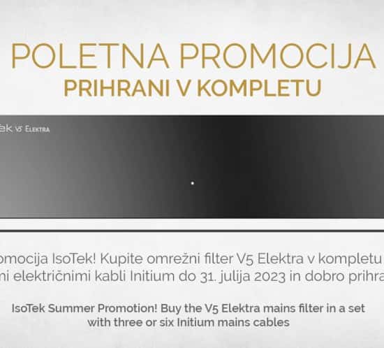 Summer promotion IsoTek!